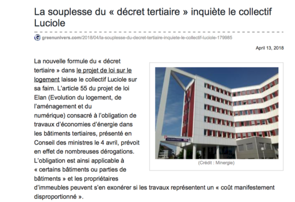 article décret tertiaire